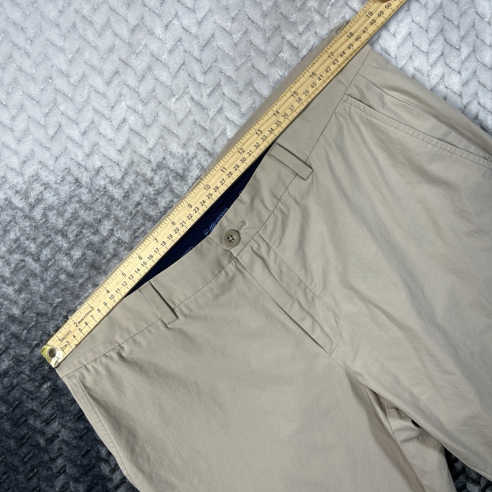 Vineyard Vines On The Go 5 Pocket Pants Mens 36x32 Khaki Golf OTG Lightweight - Picture 7 of 10
